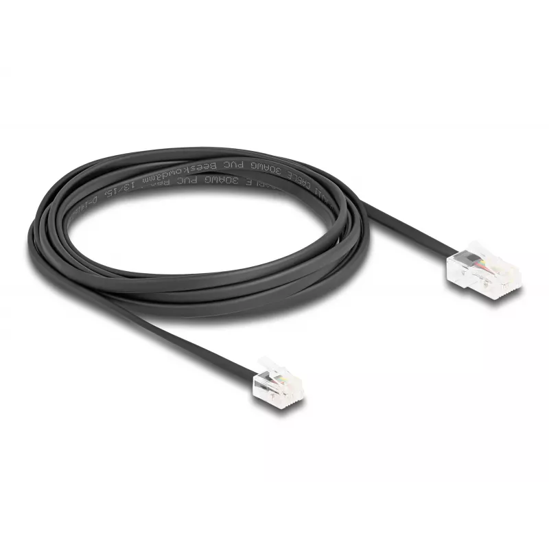 DeLOCK Telephone Cable RJ45 plug to RJ11 plug black 3 m