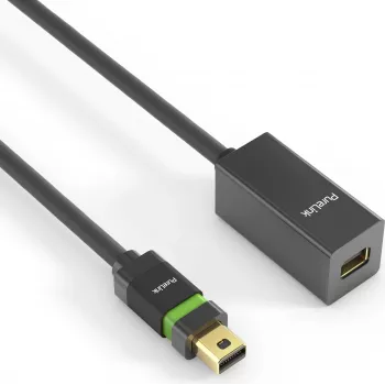 PureLink Ultimate Series - DisplayPort-Extension Cable - Mini DisplayPort (M) Locking to Mini DisplayPort (W) Locking - DisplayPort 1,2 - 1,5m - Round, Supports 4K 60 H