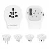 Wall travel adapter GEMBIRD TPA-1A2C20-02-W 20W — 1×USB-A + 2×USB-C, Type G plug, 100–250V, white