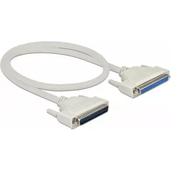 Serial cable DELOCK 86910 — D-Sub 37‑pin to D-Sub 37‑pin, beige, 0.5 m
