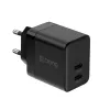 Crong wall charger Ultra Compact GaN 35W PD 3.0 2x USB-C (black)
