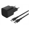 AC Indoor Charger Belkin BoostCharge 25W USB-C PD/PPS, 1 m cable, Black — for gaming consoles, smartphones, tablets
