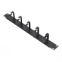 Cable management panel Extralink 6001 — steel housing, black