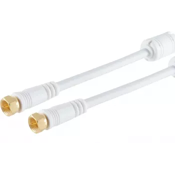 Satellite connection cable ShiverPeaks 80305 — F-connector to F-connector with central pin, 5 m