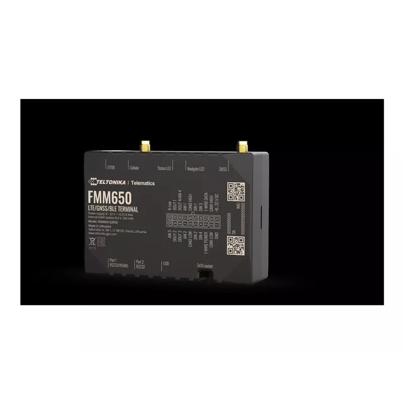 GPS tracker TELTONIKA TELEMATICS FMM650 — 4G connectivity, compact design