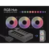 Delock - RGB LED light hub - 10 ports - Black (64128)