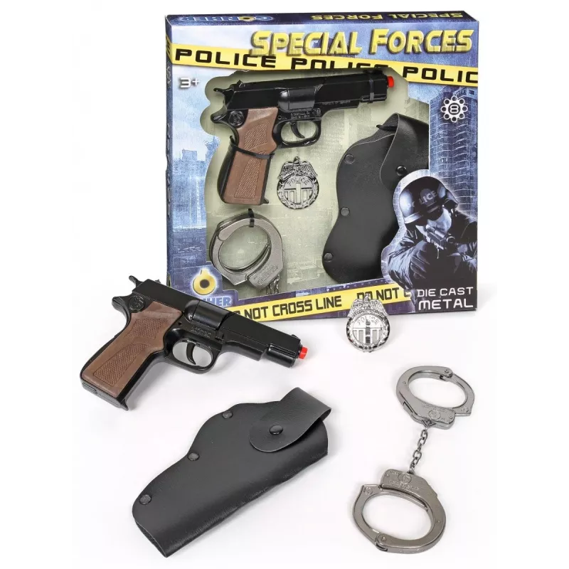 Toy Policeman Set Pulio 155425/6 with Accessories — role-play figure and equipment