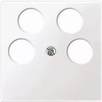 Wall plate / switch cover Merten 296519, white, thermoplastic, 1 pc