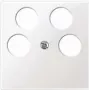 Wall plate / switch cover Merten 296519, white, thermoplastic, 1 pc
