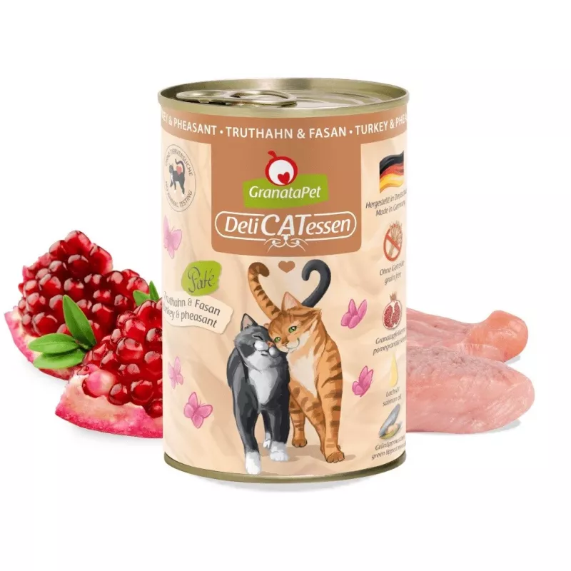 Granatapet DeliCatessen Turkey & Pheasant – wet cat food 400 g