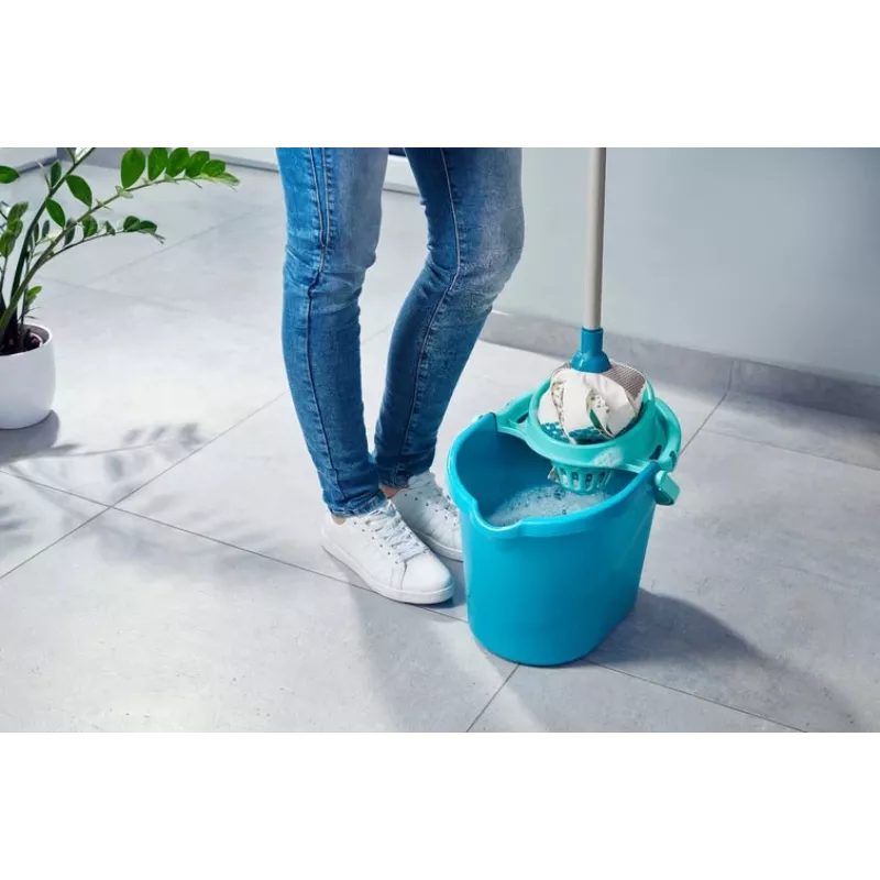 LEIFHEIT 52106 mop Cotton, Fiber Dry&wet Blue, White