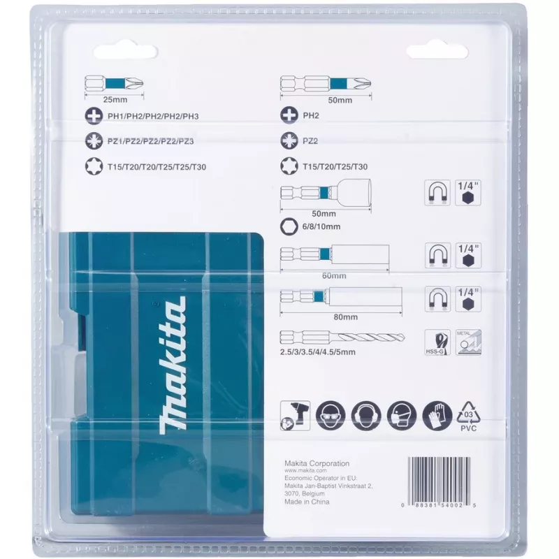 Makita B-66896 drill bit Drill bit set