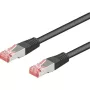 Wentronic Goobay CAT 6 Patch Cable, S/FTP (PiMF), Black, 5 m - LSZH Halogen-Free, Copper (68700)