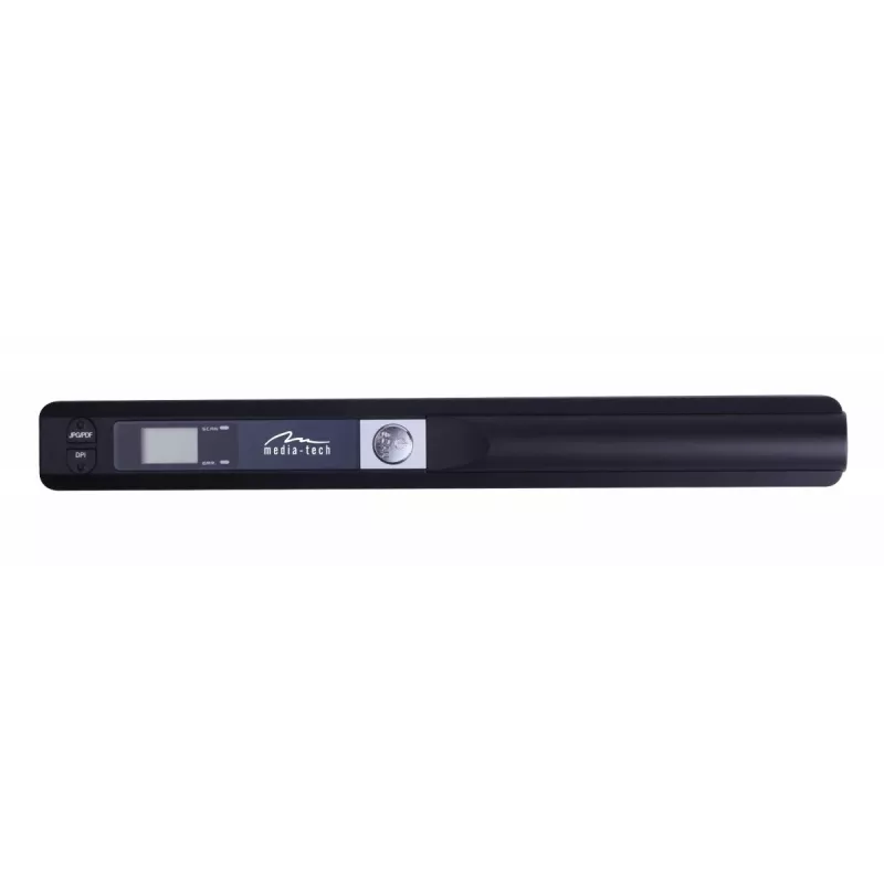 Pen scanner MEDIA-TECH MT4090, black, LED display, USB 2.0, MicroSD, AAA battery