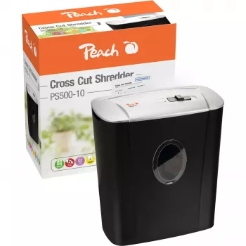 Peach PS500-10 paper shredder Cross shredding 72 dB 22 cm Black