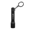 Keychain flashlight Ledlenser P3 Black — compact aluminium LED torch, AAA, up to 130 lm, IP54, 3 power levels