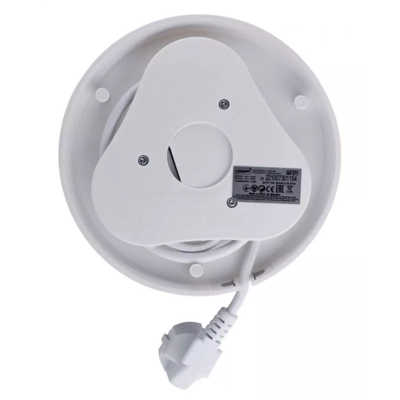 Electric kettle Maestro MR-073 1.5 L 1500 W white, lever control, water level indicator