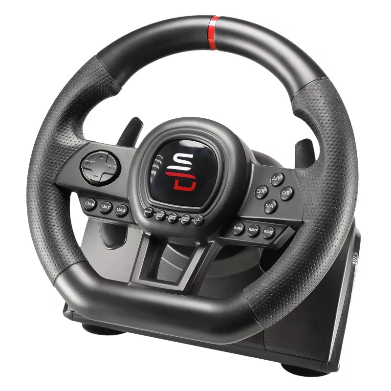 Steering wheel + Pedals + Joystick Subsonic SA5658 Black USB for PlayStation 4 Xbox One