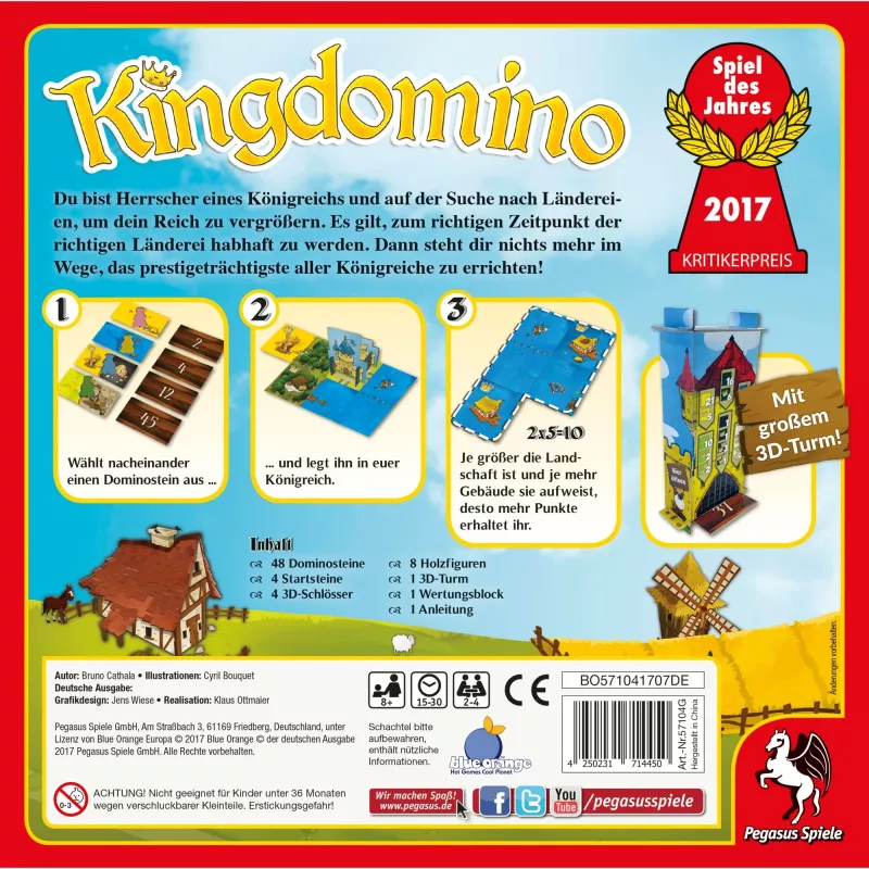 Kingdomino, Board Game Game of the Year 2017