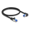 Network Cable DeLOCK RJ45 Cat.6A S/FTP 0.5m Black