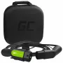 Electric vehicle charging cable Green Cell EV13 Black Type 2 5m