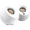 Creative Pebble 2.0 Desktop Stereo Speakers, White
