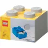 LEGO desk drawer 4 , Storage Box Grey, studs