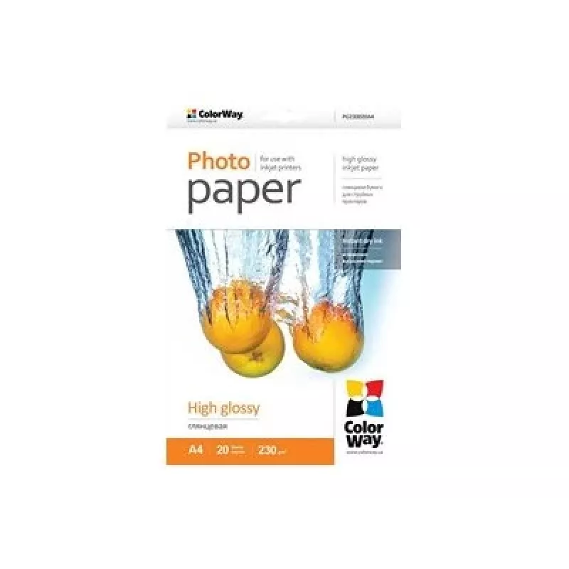 Photo Paper Gloss Colorway PG230020A4 A4 White