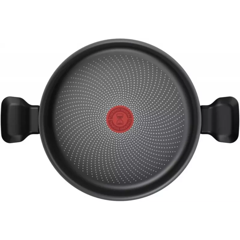 Deep pan Tefal H0567042 24 cm with lid — nonstick cookware, 24cm diameter