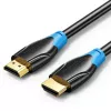 HDMI cable Vention AACBN 15 m, HDMI Type A to Type A, HDMI 2.0, 18 Gbit/s, ARC, gold-plated contacts, black