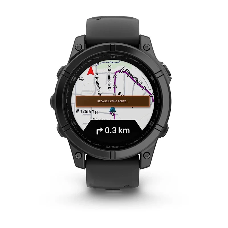 Garmin Fenix E 3.3 cm (1.3) AMOLED 47 mm Digital 416 x 416 pixels Touchscreen Black Wi-Fi GPS (satellite)