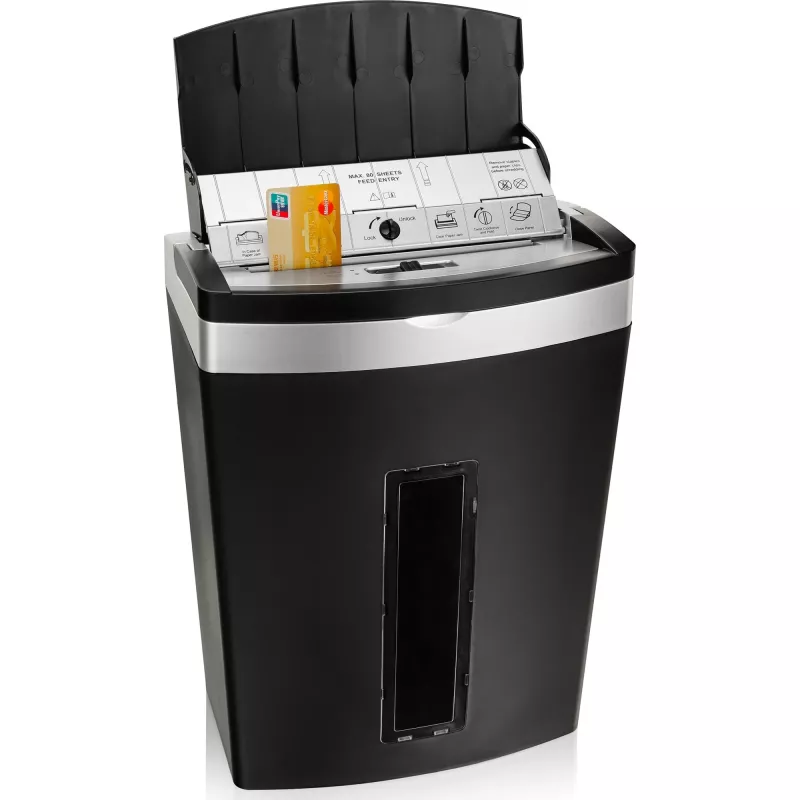 Peach PS600-10 paper shredder Micro-cut shredding 63 dB Black, Silver