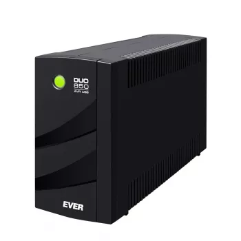 EVER DUO 850 AVR USB - UPS - AC 230 V - 550 Watt - 850 VA - Single-phase - 2 X Bleisure 5 Ah - USB - Output sockets: 6