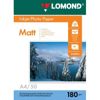 Lomond Photo Inkjet Paper Matte 180 g/m2 A4, 50 sheets