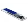 SSD enclosure DeLOCK 42620 External Enclosure for M.2 NVME PCIe SSD with USB Type-C female transparent