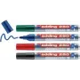 Whiteboard marker set Edding 250 — 4 pcs, bullet tip, Black Blue Green Red