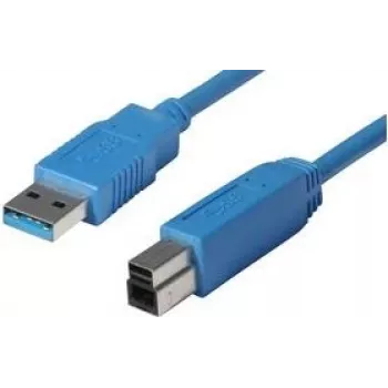 shiverpeaks BASIC-S USB 3.0 Cable, A-Plug - B-Plug 1,8 m, Cable and Plug: Blue, double-shielded, max. (BS77032)