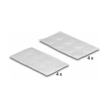 Mounting pad DeLOCK 19089 Hook-and-loop dots round 64 pieces white