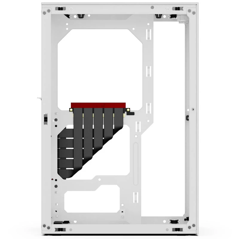 Computer Case SSUPD Meshlicious Full Mesh PCIE 4.0 Edition Mini-ITX Case - White