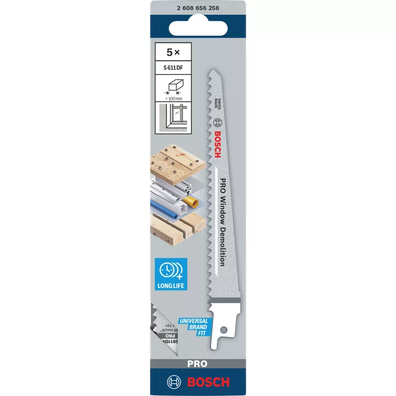 Bosch S 611 DF Heavy for Wood and Metal Sabre Saw Blades
