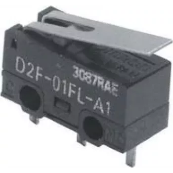 Omron D2F-01L2 microswitch 30 V/DC 0.1 A 1 x on/(on) 1 pc(s) Bag