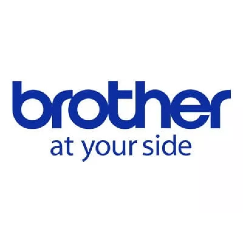 Brother Gloss Laminated Labelling Tape - 12mm, Black/White, 10-pk label-making tape TC