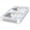 NZXT F280X RGB 140mm ARGB Case Fans - White, 2-Pack