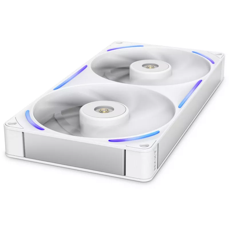 NZXT F280X RGB 140mm ARGB Case Fans - White, 2-Pack