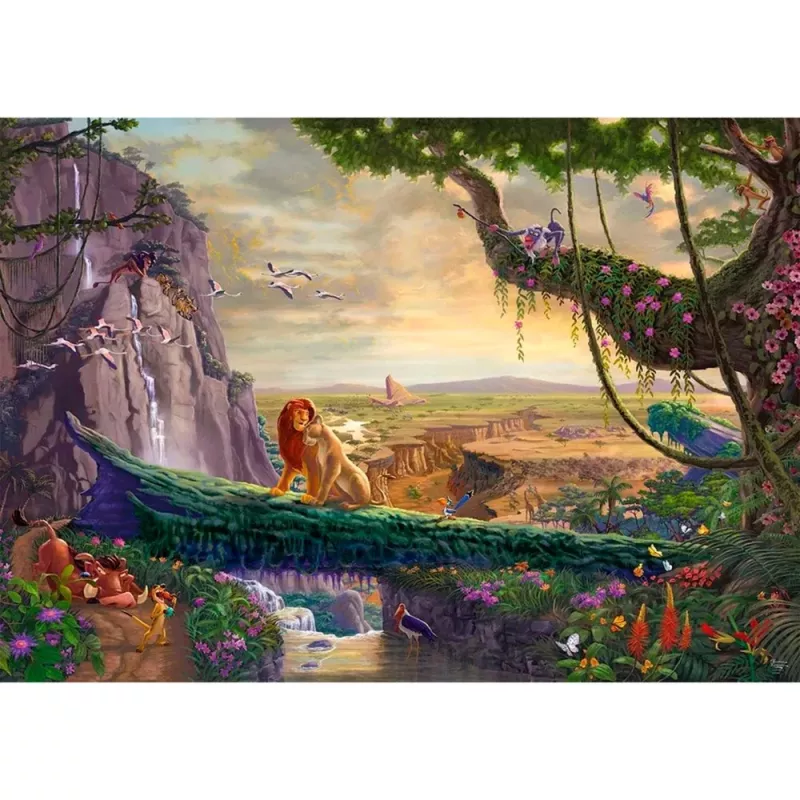 Thomas Kinkade Studios: Disney Dreams Collection - The Lion King, Return to Pride Rock, Puzzle 6000 Pieces