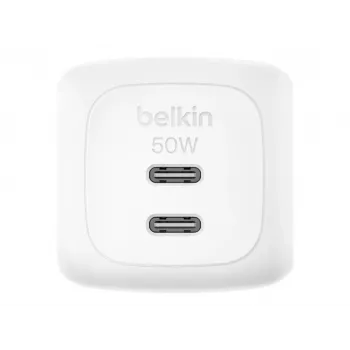 Wall charger Belkin WCH019KQWH 50W Dual USB-C PD PPS