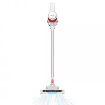 Cordless vacuum cleaner Adler AD 7051 — 300 W max, 22.2 V battery, 0.6 L bagless, stainless steel tube, EPA F8, LED light, white/red