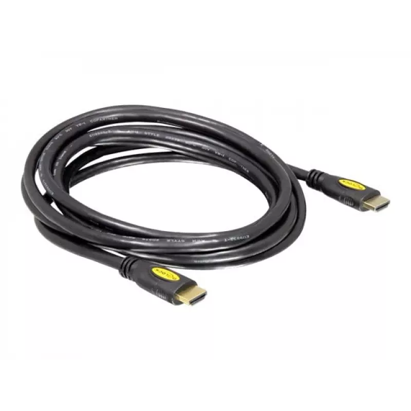 DeLOCK - Video- / Audio Cable - HDMI - HDMI, 19-pin (M) - HDMI, 19-pin (M) - 5 m (82455)
