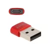 Delock - USB-Adapter - USB (M) zu 24 pin USB-C (W) - USB2.0 3 A - Red (60050)