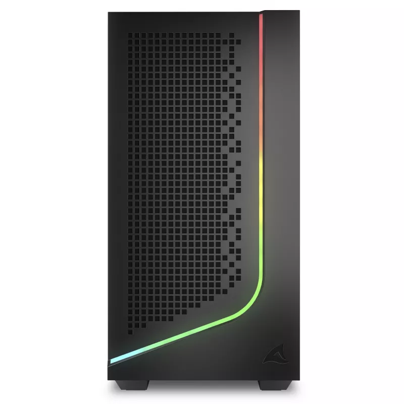 PC case Sharkoon J1000 ARGB mATX — mid-tower micro-ATX chassis with ARGB lighting